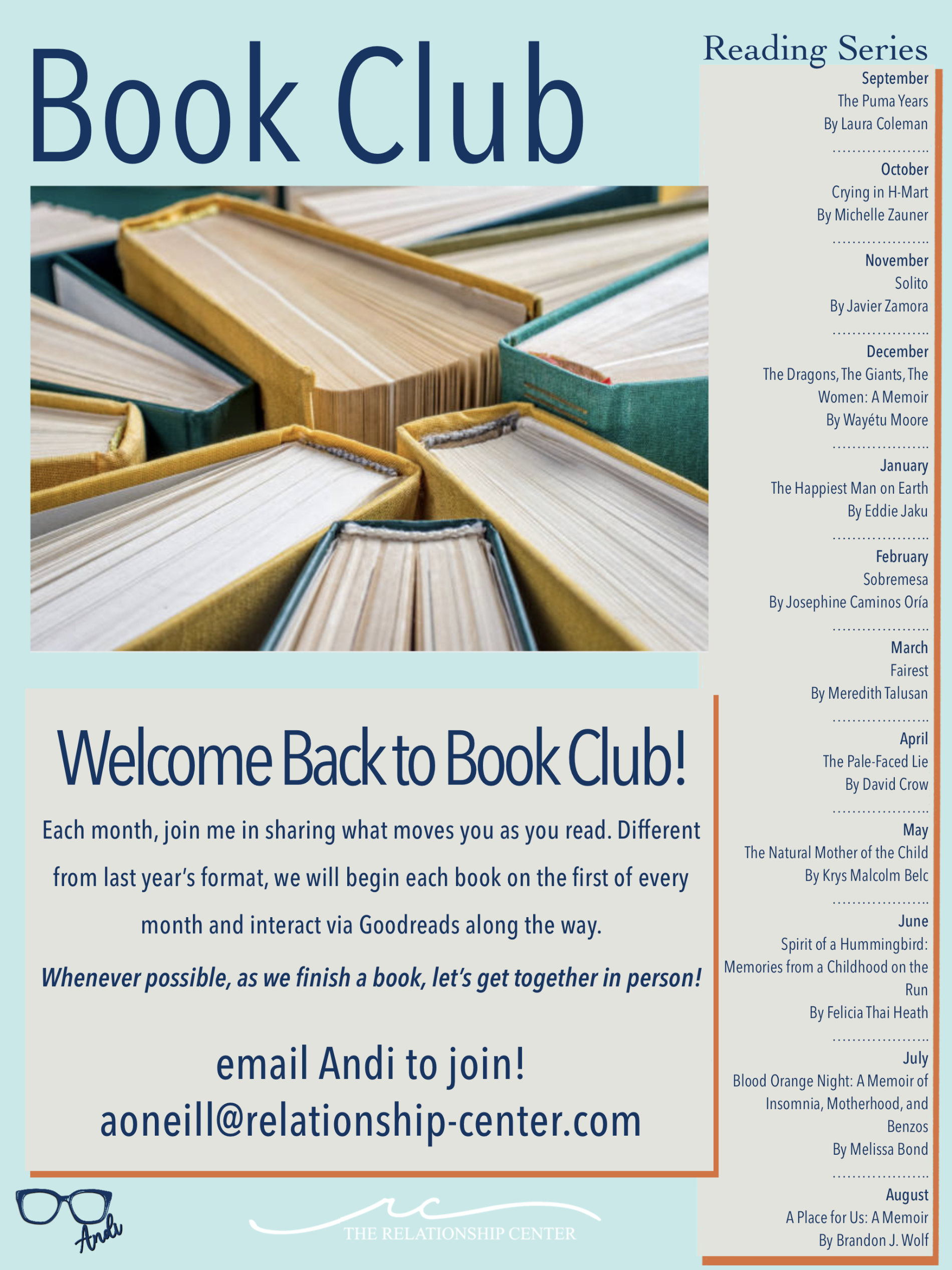 Book list for book club