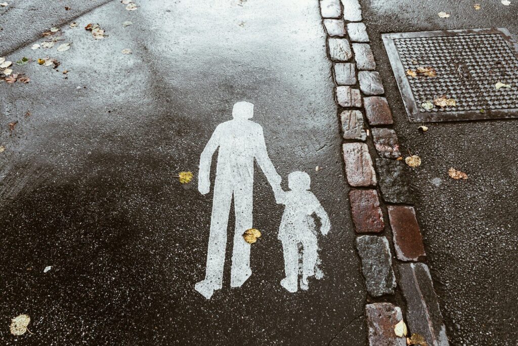 Parent with child