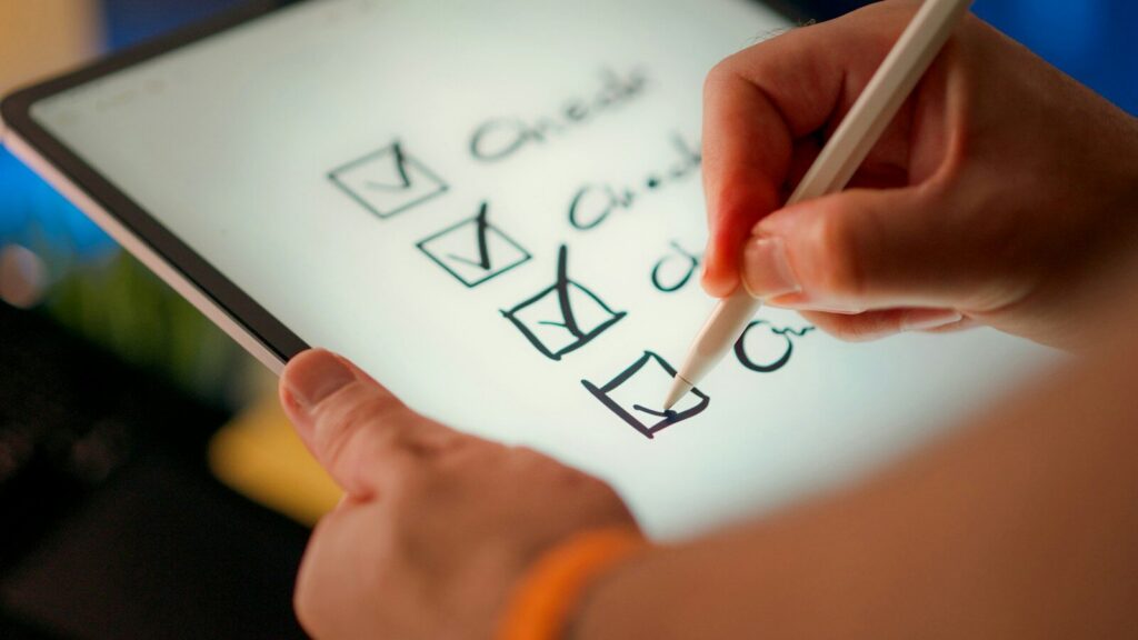 Check list for couples therapy
